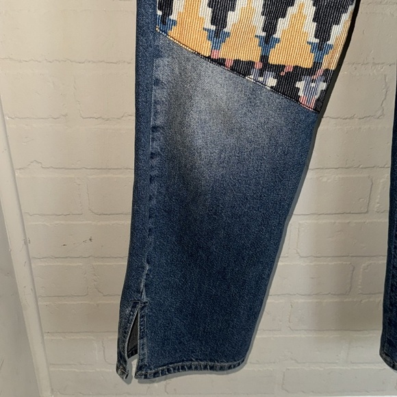 Free People jeans Rocky Mountain  denim 27 straight leg western button fly boho - Picture 4 of 10